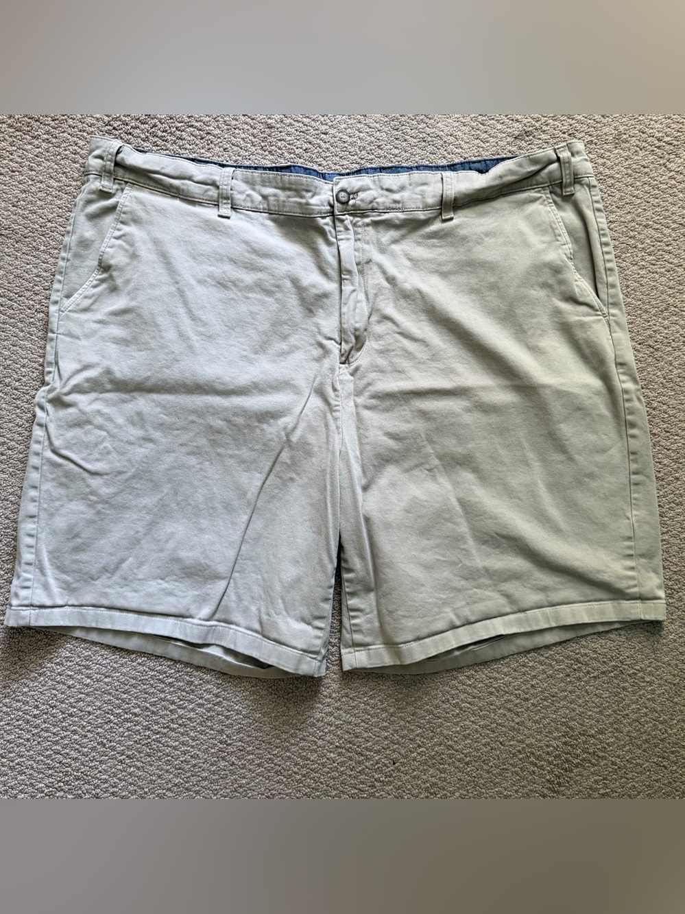 Nautica Men's Light Khaki Cotton Chino Deck Shorts